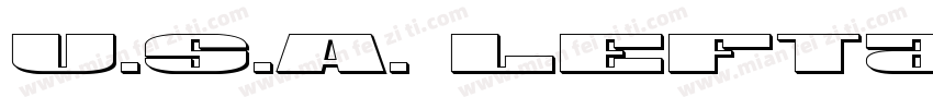 U.S.A. Leftalic字体转换
